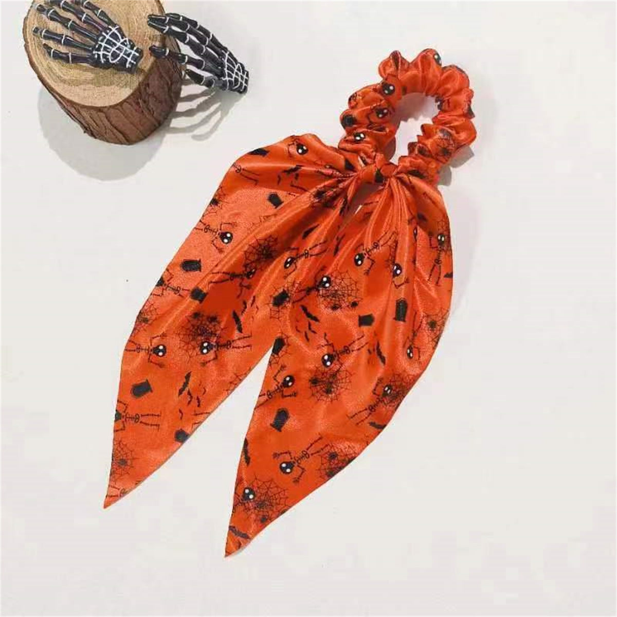 Wholesale Halloween Funny Ghost Skull Pumpkin Versatile Fabric Ribbon Scarf Headband